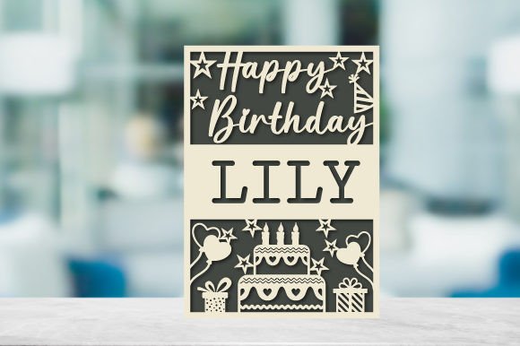 Download Personalized Birthday Card Paper Cut - Premium Bundle