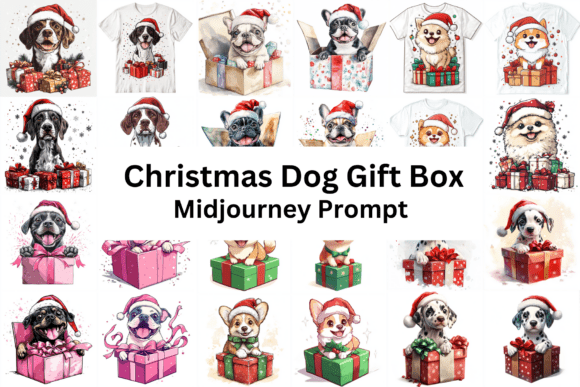 Download Christmas Dog Gift Box Clipart - Premium Resources